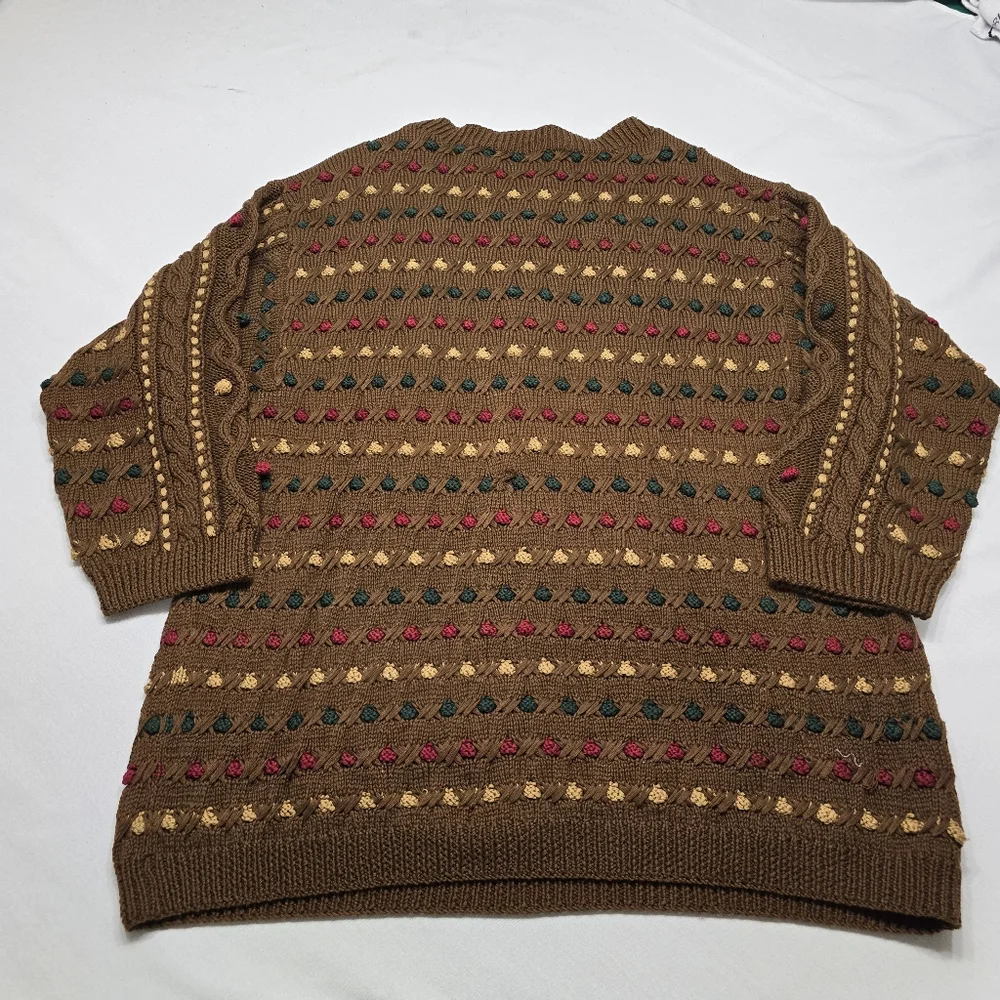 Vintage Anne Klein Brown Sweater - Picture 2 of 7